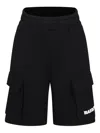 Barrow Logo-print Cotton Shorts In 黑色