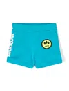 Barrow Logo-print Jersey Shorts In Blue