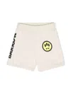 Barrow Logo-print Cotton Shorts In Neutrals