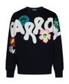 Barrow Logo-print Cotton Sweatshirt In Black