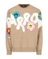 Barrow Logo-print Cotton Sweatshirt In Nude