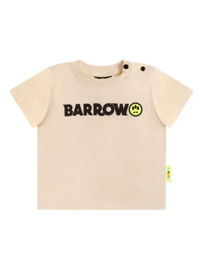 Barrow Babies' Logo-print Cotton T-shirt In Neutral
