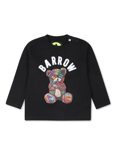 Barrow Babies' Logo-print Cotton T-shirt In Black