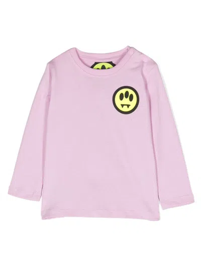 Barrow Babies' Logo-print Cotton T-shirt In Pink
