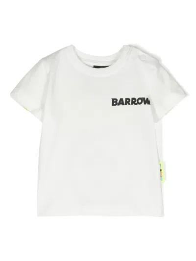 Barrow Babies' Logo-print Detail T-shirt In White