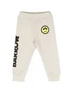 Barrow Logo-print Cotton Track Pants In Neutrals