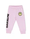 Barrow Logo-print Cotton Track Pants In Pink