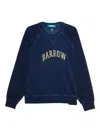 Barrow Logo-print Crew-neck Sweatshirt In Blue