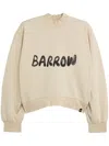 Barrow Logo-print Cropped Sweatshirt In Neutrals