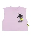 Barrow Logo-print Cropped Tank Top In Purple