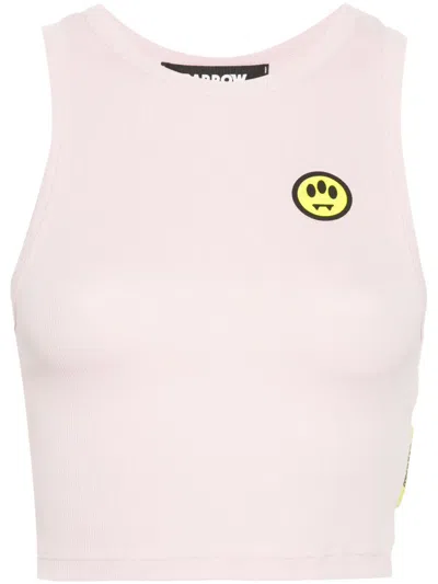 BARROW LOGO-PRINT CROPPED TOP