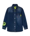 Barrow Logo-print Denim Jacket In Blue