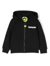 Barrow Logo-print Detail Zipped Hoodie In Black
