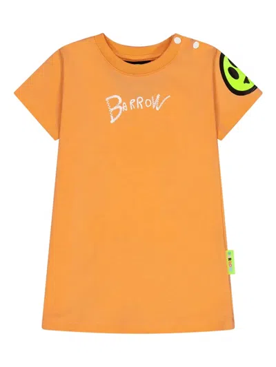 Barrow Babies' Logo-print Dress In Orange