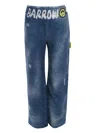 Barrow Logo-print Elasticated Trousers In Blue