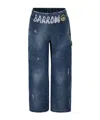 Barrow Logo-print Elasticated Trousers In Blue