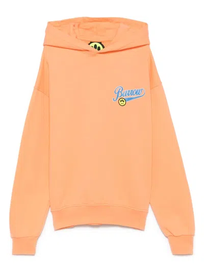 Barrow Kids' Logo-print Hoodie In 橘色
