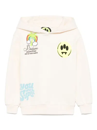 Barrow Kids' Logo-print Hoodie In 中性色