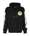 Barrow Logo-printed Drawstring Hoodie In Black