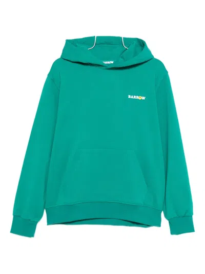 Barrow Logo-print Hoodie In Green