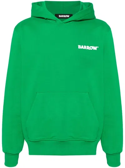 Barrow Logo-print Hoodie In Fern Green