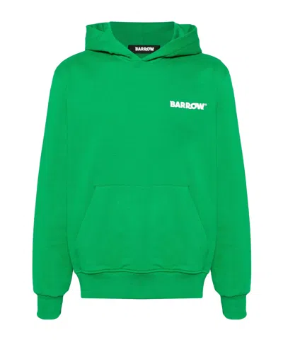 BARROW BARROW LOGO PRINTED LONG-SLEEVED HOODIE