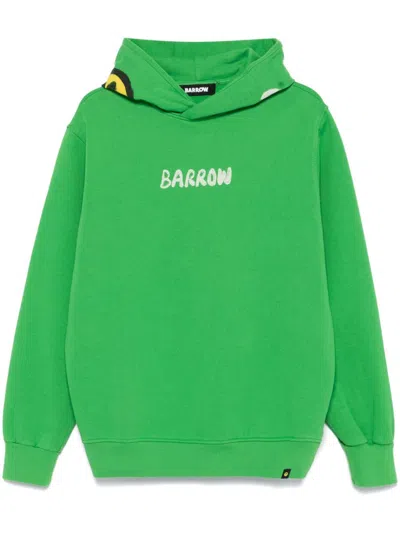 Barrow Logo-print Hoodie In Grün