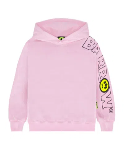 Barrow Logo-print Hoodie In Pink