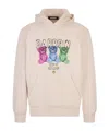 Barrow Dove Logo Print Hoodie In Pink