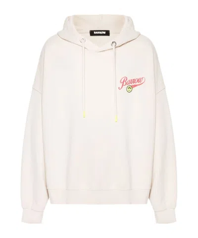 Barrow Logo-print Hoodie In White