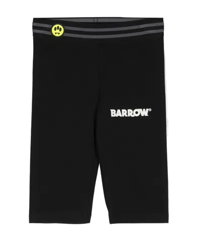 Barrow Kids' Logo-print Jersey Cycling Shorts In Black