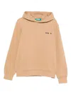 Barrow Unisex Hooded Sweatshirt Back Graphic Print In Gold