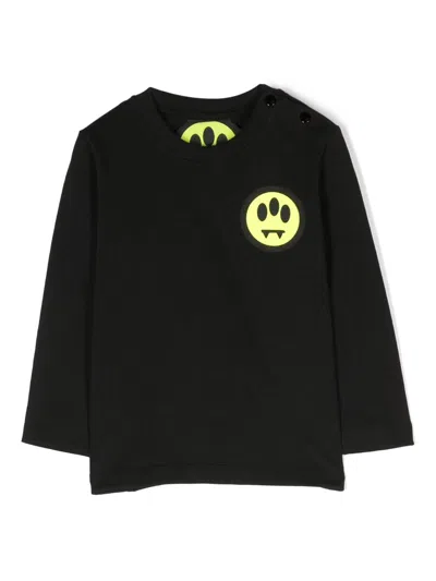 Barrow Babies' Logo-print Long-sleeve T-shirt In Black