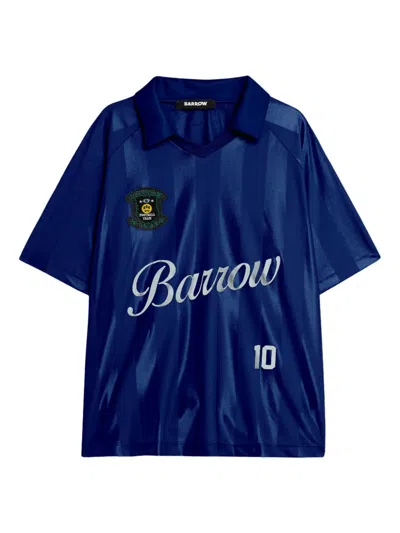 Barrow Logo-print Polo Shirt In Blue
