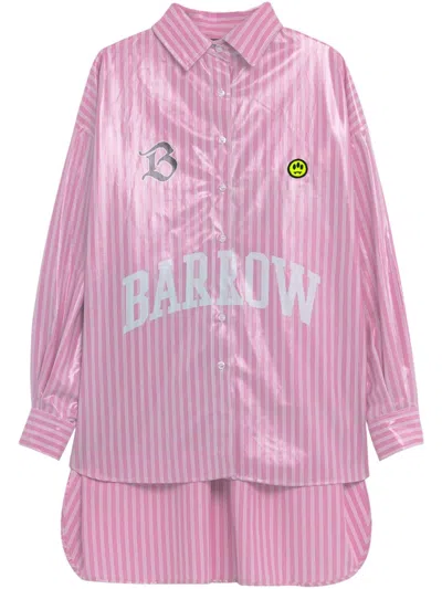 Barrow Logo-print Shirt In Pink
