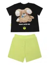 Barrow Logo-print Short Set In 黑色