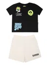 Barrow Logo-print Short Set In 黑色