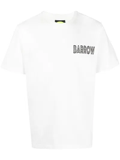 Barrow Logo-print Short-sleeve T-shirt In White