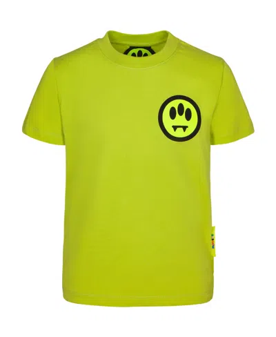 Barrow Logo-print Short-sleeved Cotton T-shirt In Yellow