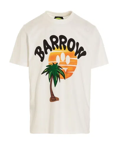 Barrow Logo-print Short-sleeved T-shirt In White