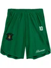Barrow Logo-print Shorts In 绿色