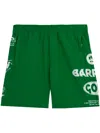 Barrow Logo-print Shorts In 绿色