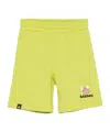 Barrow Logo-print Shorts In Green