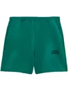 Barrow Logo-print Shorts In Green