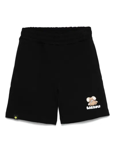 Barrow Kids' Logo-print Shorts In Black
