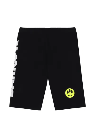 Barrow Kids' Logo-print Shorts In Black