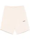 Barrow Logo-print Shorts In Neutrals