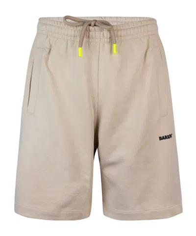 Barrow Logo-print Shorts In Nude