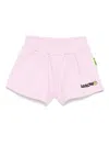 Barrow Logo-print Shorts In Pink