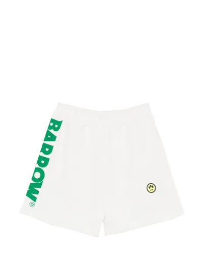 Barrow Logo-print Shorts In White